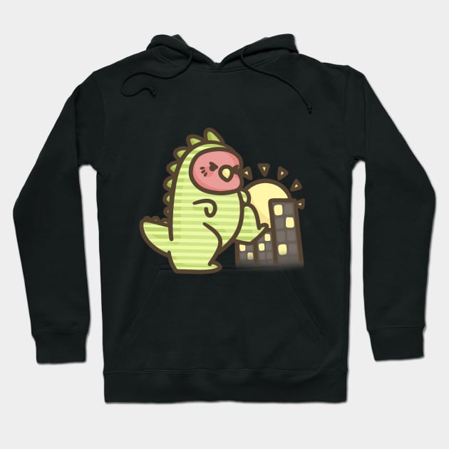 Watermelon-zilla Hoodie by Blirbo